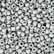 Seed beads 8/0 (3mm) Ice silver metallic
